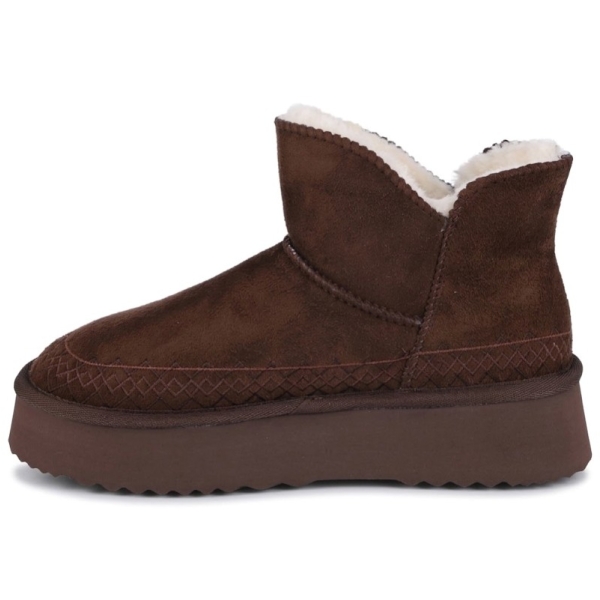 Śniegowce damskie z futerkiem Wrangler 20263089.IKU COFFEE BEAN