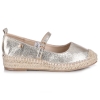 Espadryle damskie z paskiem Xti 145028 Z.C. ORO