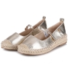Espadryle damskie z paskiem Xti 145028 Z.C. ORO