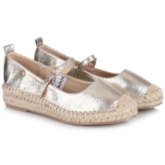 Espadryle damskie z paskiem Xti 145028 Z.C. ORO