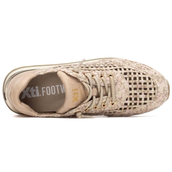 Sneakersy damskie Xti 145196 Z.TEX. BEIGE