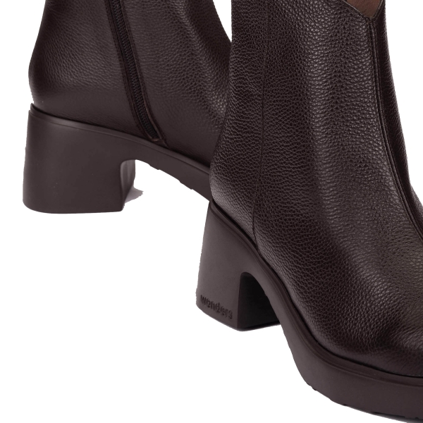 Botki damskie Wonders E-7125 WILD COFFE