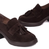 Mokasyny damskie na obcasie Wonders E-7141 CHARME TESTA