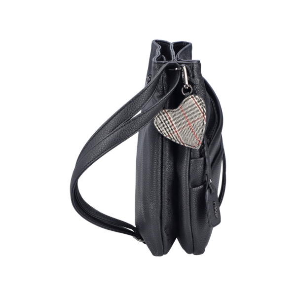 Rieker H1005-02 BLACK torebka damska EKO czarna