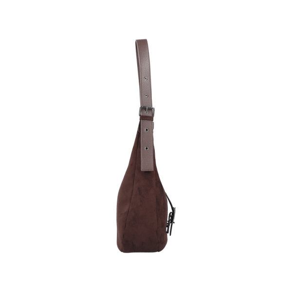 Rieker H1024-25 BROWN torebka damska EKO czekoladowa
