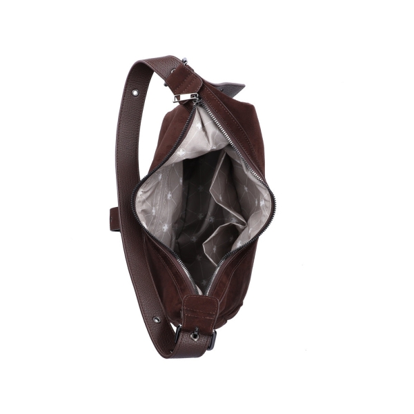 Rieker H1024-25 BROWN torebka damska EKO czekoladowa