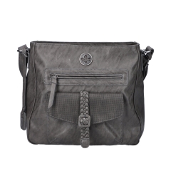 Rieker H1340-42 GREY torebka damska EKO ciemno szara