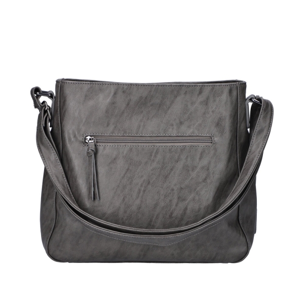 Rieker H1340-42 GREY torebka damska EKO ciemno szara