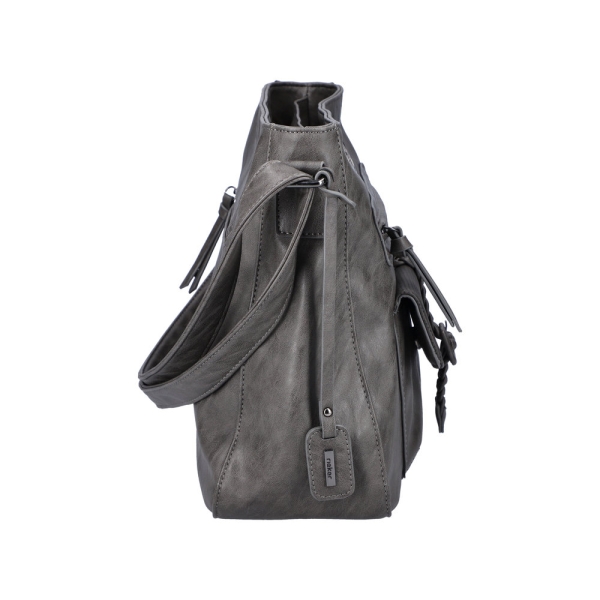 Rieker H1340-42 GREY torebka damska EKO ciemno szara