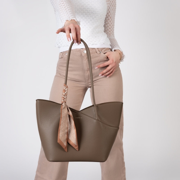 Rieker H1559-65 BEIGE torebka damska odcienie beżu