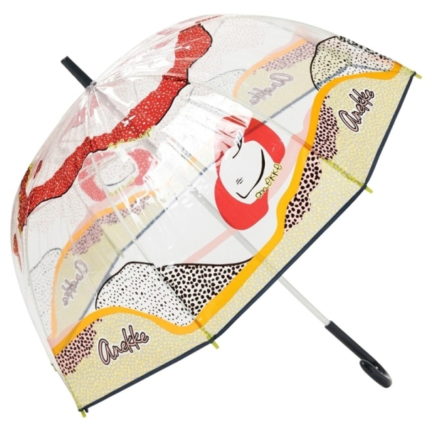 Anekke 43483-214 parasolka transparentna ze wzorem
