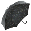 Benetton 56906 Long AC parasol damski czarny w kropki