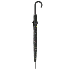 Benetton 56906 Long AC parasol damski czarny w kropki
