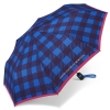 Benetton 59037 MINI AC CHECKS parasol damski granatowo-niebieski