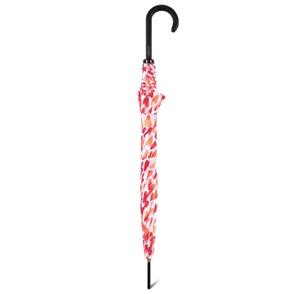 Benetton 59039 Long AC parasol damski biały w serca