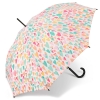 Benetton 59040 Long AC parasol damski biały w kolorowe serca