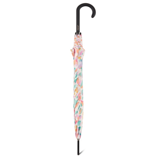 Benetton 59040 Long AC parasol damski biały w kolorowe serca
