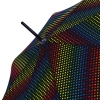 Benetton 59063 Long AC parasol damski czarny w kolorowe kropki