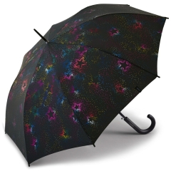Esprit Happy Rain 58654 parasolka czarna w gwiazdki metaliczne