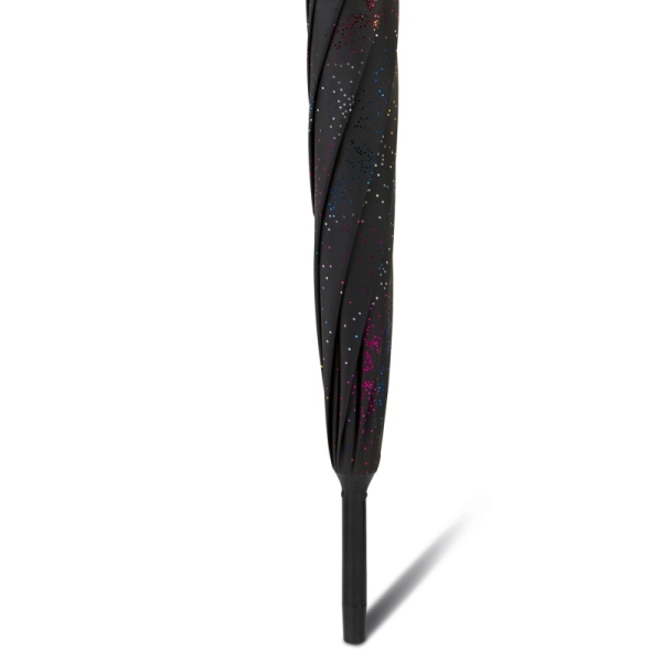 Esprit Happy Rain 58654 parasolka czarna w gwiazdki metaliczne