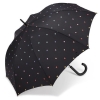Esprit Happy Rain 58692 LONG AC parasolka czarna w serduszka