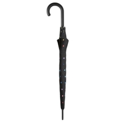 Esprit Happy Rain 58692 LONG AC parasolka czarna w serduszka