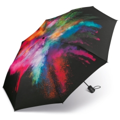 Essentials Happy Rain 42285 Mini AC Holy parasolka wielokolorowa Eksplozja kolorów Holi