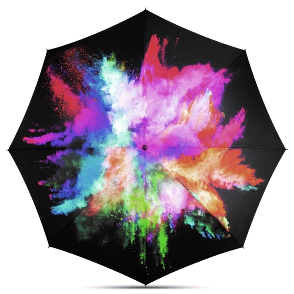 Essentials Happy Rain 42285 Mini AC Holy parasolka wielokolorowa Eksplozja kolorów Holi