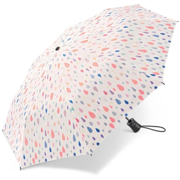 Essentials Happy Rain 42309 parasolka biała z kroplami