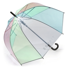 Esprit Happy Rain 53161 parasolka transparentna z czarną rączką