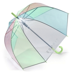 Esprit Happy Rain 53161 parasolka transparentna z zieloną rączką