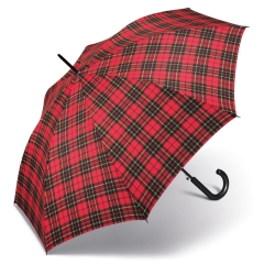 Happy Rain 41059 parasolka czerwono-czarna w kratkę