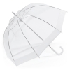 Happy Rain 40974 LONG Domeshape parasolka transparentna z białą obwódką