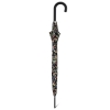 Happy Rain 41106 Long AC Millefleurs parasol damski czarny w kwiaty