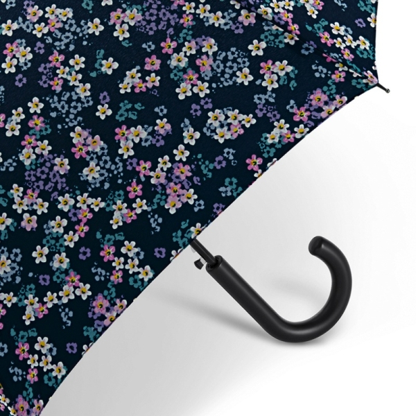 Happy Rain 41106 Long AC Millefleurs parasol damski granatowy w kwiaty