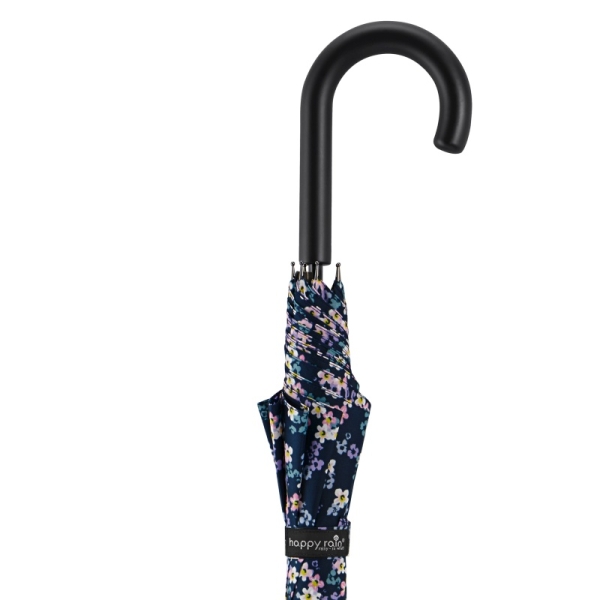 Happy Rain 41106 Long AC Millefleurs parasol damski granatowy w kwiaty