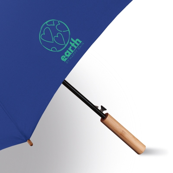 Happy Rain Earth 61104 Long AC Blue Quartz parasol damski niebieski
