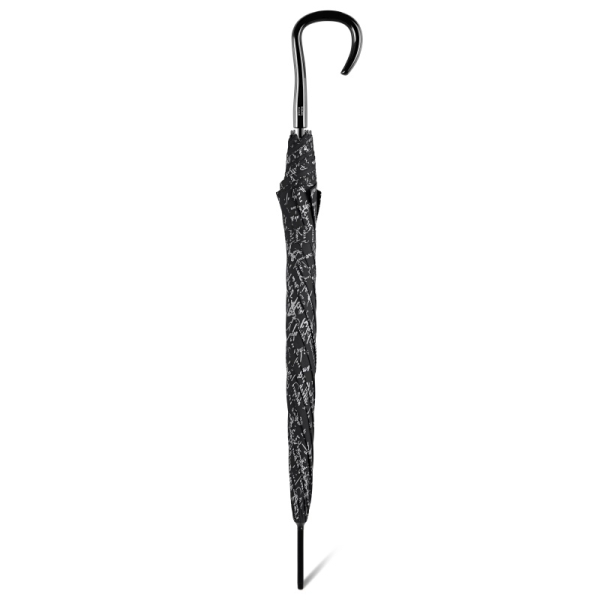 Pierre Cardin 82918 Long AC parasol damski czarny w napisy