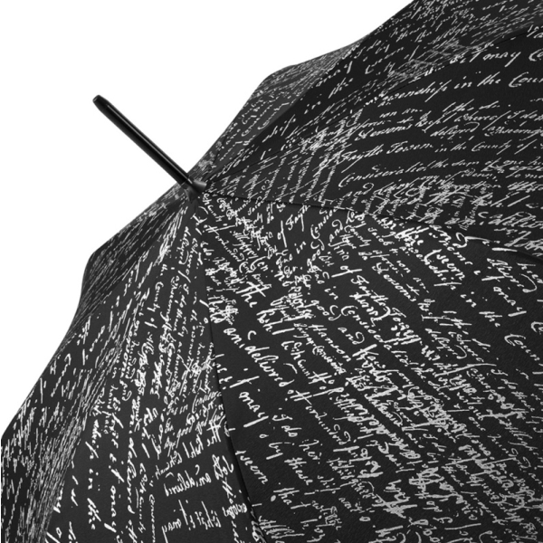 Pierre Cardin 82918 Long AC parasol damski czarny w napisy
