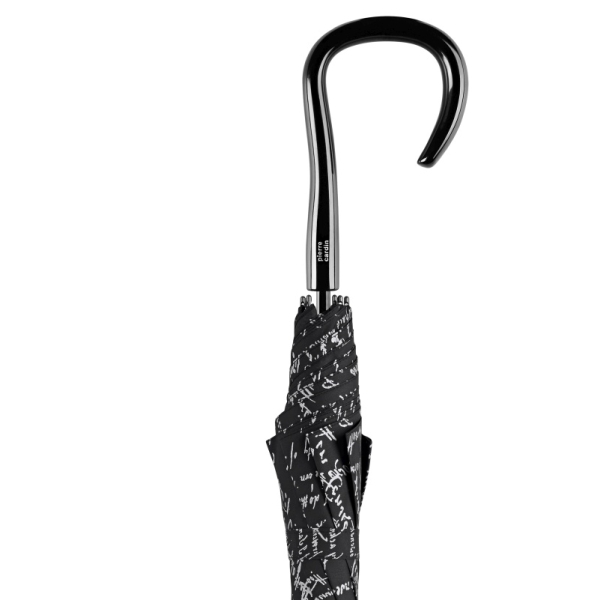 Pierre Cardin 82918 Long AC parasol damski czarny w napisy