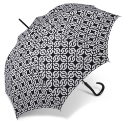 Pierre Cardin 82975 Long AC parasol damski czarno-biały