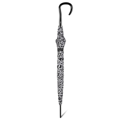 Pierre Cardin 82975 Long AC parasol damski czarno-biały