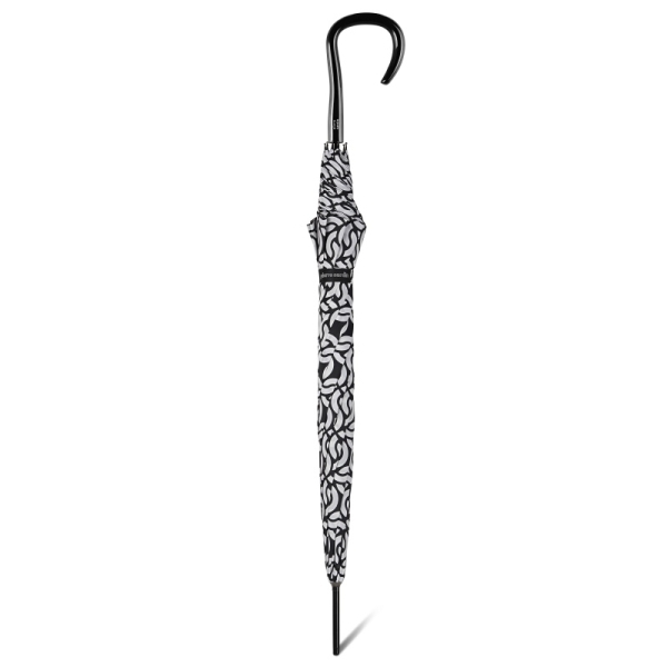 Pierre Cardin 82975 Long AC parasol damski czarno-biały