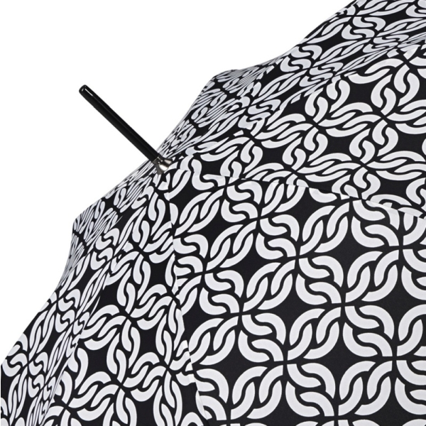 Pierre Cardin 82975 Long AC parasol damski czarno-biały