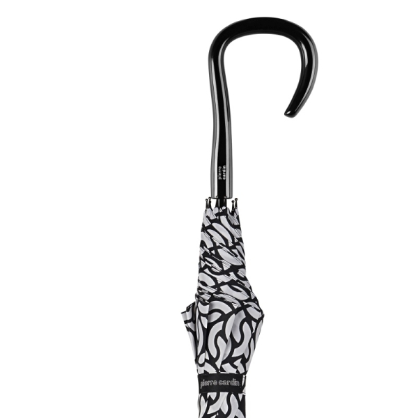 Pierre Cardin 82975 Long AC parasol damski czarno-biały