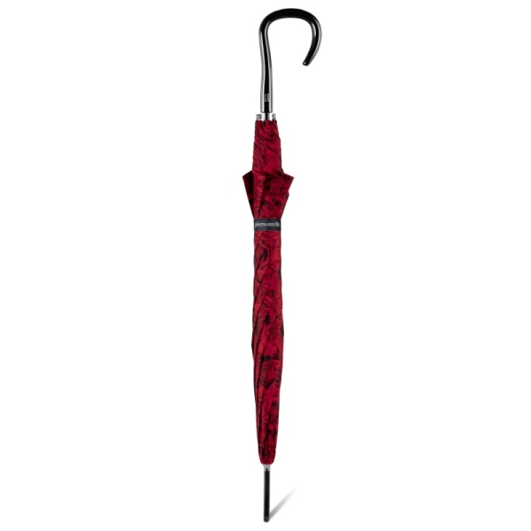Pierre Cardin 83014 Long AC ROSE RED parasol damski w róże czerwony