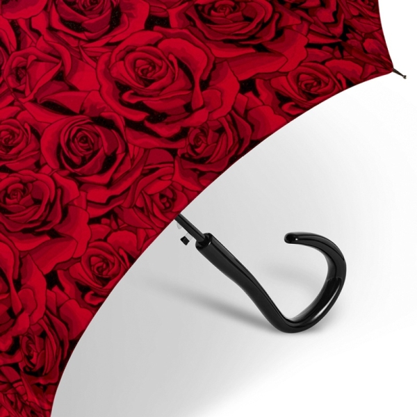 Pierre Cardin 83014 Long AC ROSE RED parasol damski w róże czerwony