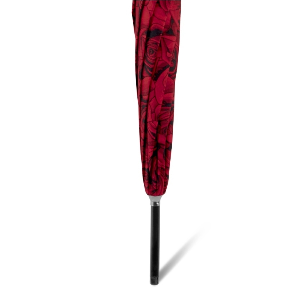Pierre Cardin 83014 Long AC ROSE RED parasol damski w róże czerwony