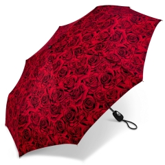 Pierre Cardin 83016 Easymatic parasol damski czerwony w róże