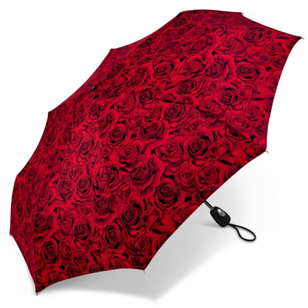 Pierre Cardin 83016 Easymatic parasol damski czerwony w róże